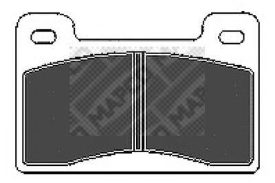 6304 MAPCO Комплект тормозных колодок, дисковый тормоз