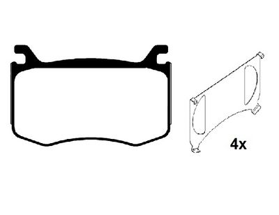 RA11610 RAICAM Комплект тормозных колодок, дисковый тормоз