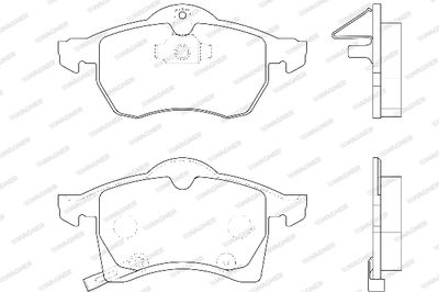 WBP21991A WAGNER Комплект тормозных колодок, дисковый тормоз