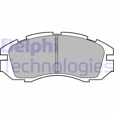 LP813 DELPHI Комплект тормозных колодок, дисковый тормоз