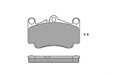 121729 E.T.F. Комплект тормозных колодок, дисковый тормоз