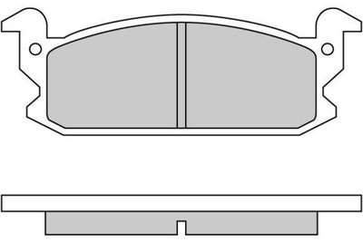 120280 E.T.F. Комплект тормозных колодок, дисковый тормоз