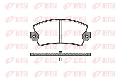 002140 REMSA Комплект тормозных колодок, дисковый тормоз