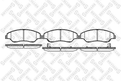 750002SX STELLOX Комплект тормозных колодок, дисковый тормоз