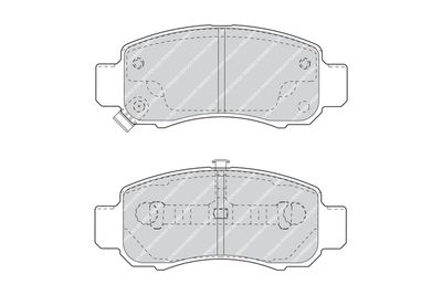 FDB1609 FERODO Комплект тормозных колодок, дисковый тормоз