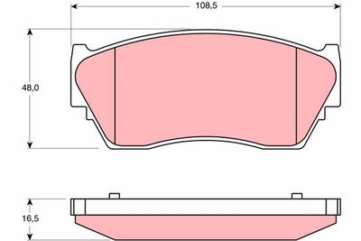 GDB1170 TRW Комплект тормозных колодок, дисковый тормоз