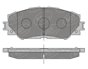 SP377PR SCT - MANNOL Комплект тормозных колодок, дисковый тормоз