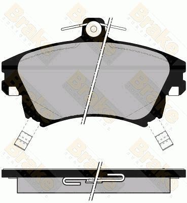 PA1279 Brake ENGINEERING Комплект тормозных колодок, дисковый тормоз