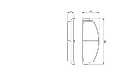 0986465931 BOSCH Комплект тормозных колодок, дисковый тормоз