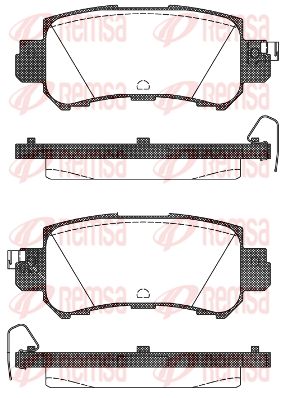 150700 REMSA Комплект тормозных колодок, дисковый тормоз