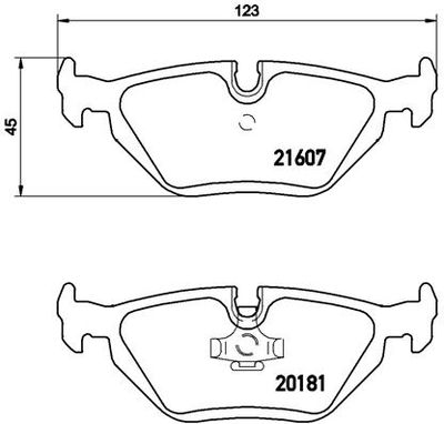 P06013 BREMBO Комплект тормозных колодок, дисковый тормоз