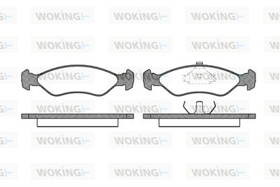 P330300 WOKING Комплект тормозных колодок, дисковый тормоз