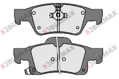 N09600 DIAMAX Комплект тормозных колодок, дисковый тормоз