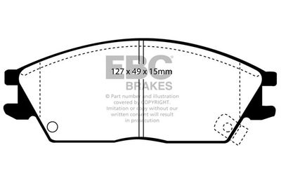 DP4803R EBC Brakes Комплект тормозных колодок, дисковый тормоз