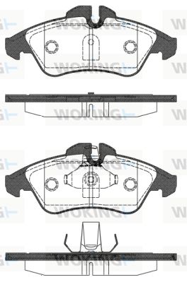 P478310 WOKING Комплект тормозных колодок, дисковый тормоз