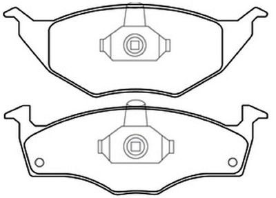 AKD1057 ASVA Комплект тормозных колодок, дисковый тормоз