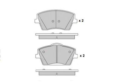 121782 E.T.F. Комплект тормозных колодок, дисковый тормоз