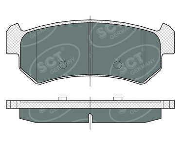 SP376PR SCT - MANNOL Комплект тормозных колодок, дисковый тормоз