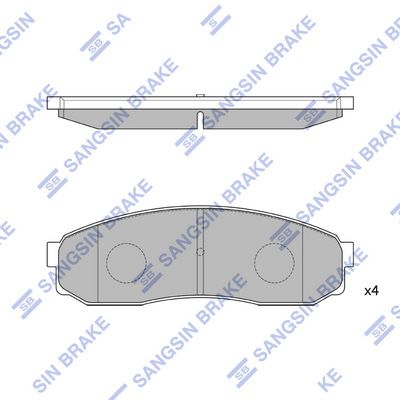 SP1084 Hi-Q Комплект тормозных колодок, дисковый тормоз