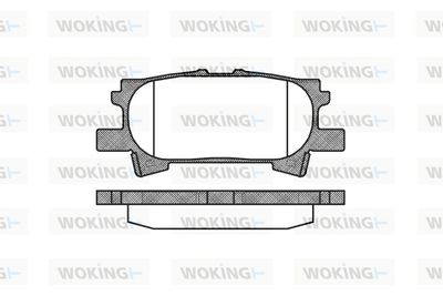 P1140300 WOKING Комплект тормозных колодок, дисковый тормоз