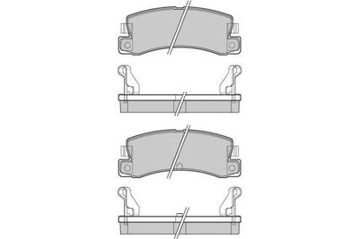 120323 E.T.F. Комплект тормозных колодок, дисковый тормоз