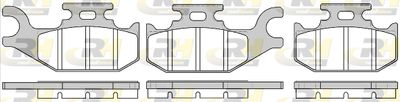 2151900 ROADHOUSE Комплект тормозных колодок, дисковый тормоз