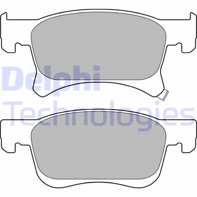 LP3164 DELPHI Комплект тормозных колодок, дисковый тормоз