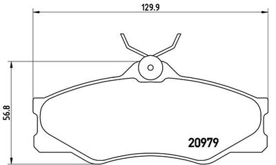 P85008 BREMBO Комплект тормозных колодок, дисковый тормоз