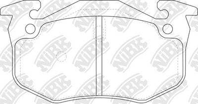 PN0270 NiBK Комплект тормозных колодок, дисковый тормоз