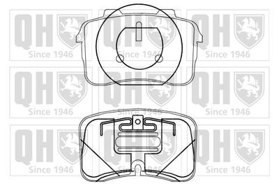 BP883 QUINTON HAZELL Комплект тормозных колодок, дисковый тормоз