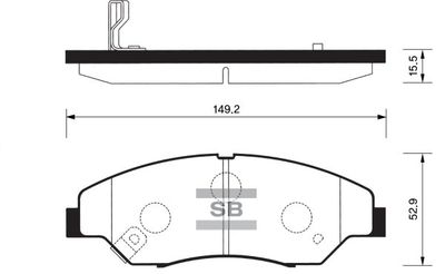 FBP1118 FI.BA Комплект тормозных колодок, дисковый тормоз