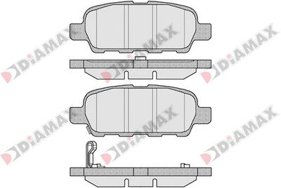 N09099 DIAMAX Комплект тормозных колодок, дисковый тормоз