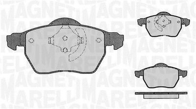 363916060421 MAGNETI MARELLI Комплект тормозных колодок, дисковый тормоз