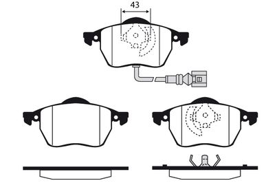 RA04293 RAICAM Комплект тормозных колодок, дисковый тормоз