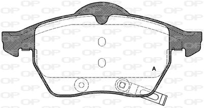 BPA039032 OPEN PARTS Комплект тормозных колодок, дисковый тормоз