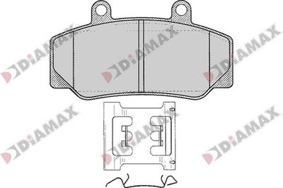 N09795 DIAMAX Комплект тормозных колодок, дисковый тормоз