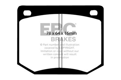 DP2216 EBC Brakes Комплект тормозных колодок, дисковый тормоз