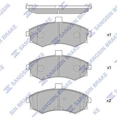 SP1152 Hi-Q Комплект тормозных колодок, дисковый тормоз