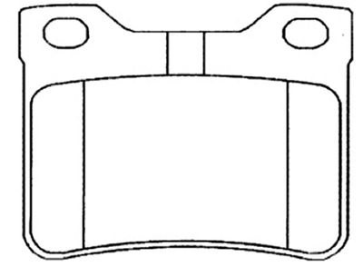 AKD1042 ASVA Комплект тормозных колодок, дисковый тормоз