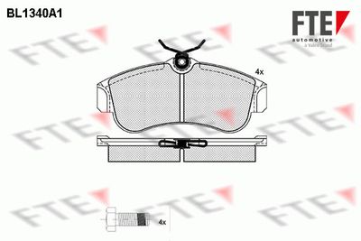 BL1340A1 FTE Комплект тормозных колодок, дисковый тормоз