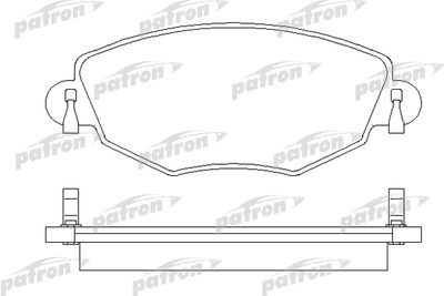 PBP1425 PATRON Комплект тормозных колодок, дисковый тормоз