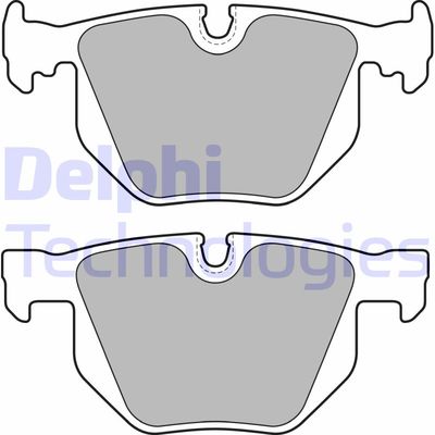 LP1834 DELPHI Комплект тормозных колодок, дисковый тормоз