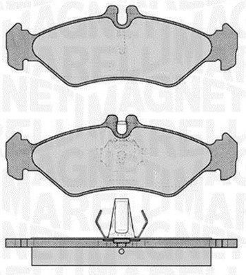 363916060322 MAGNETI MARELLI Комплект тормозных колодок, дисковый тормоз