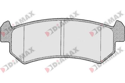 N09356 DIAMAX Комплект тормозных колодок, дисковый тормоз