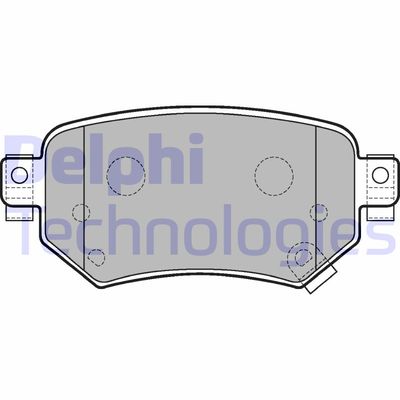 LP3234 DELPHI Комплект тормозных колодок, дисковый тормоз