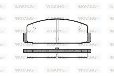 P079310 WOKING Комплект тормозных колодок, дисковый тормоз