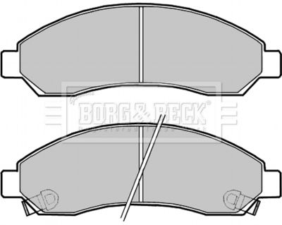 BBP2256 BORG & BECK Комплект тормозных колодок, дисковый тормоз