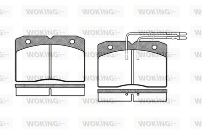 P311304 WOKING Комплект тормозных колодок, дисковый тормоз