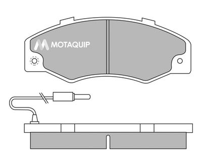 LVXL509 MOTAQUIP Комплект тормозных колодок, дисковый тормоз