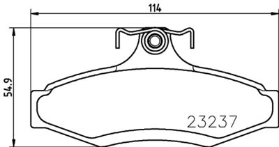 8DB355027441 HELLA PAGID Комплект тормозных колодок, дисковый тормоз